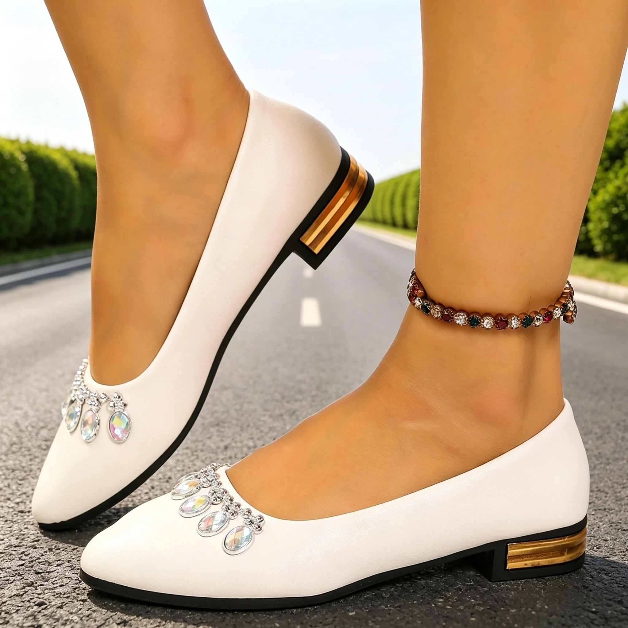 Shoes For Women Flats - Kadın Düz Ayakkabılar Sivri Burun Bale