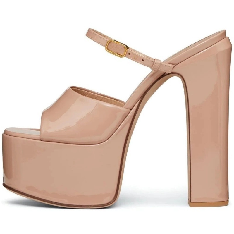 Women'S Shoes Peep Toe - Platform Yüksekliği Artan kadın Sandalet Yuvarlak