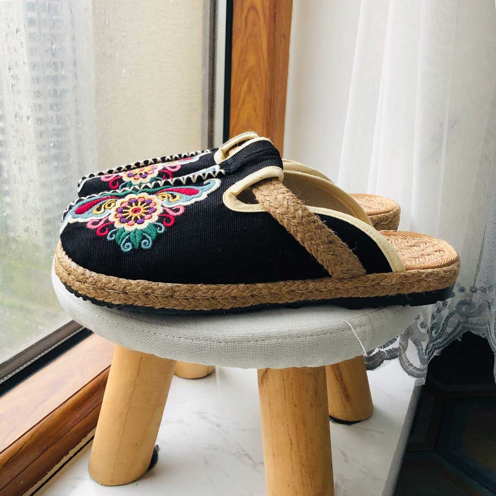 Women'S Shoes Vegan - Yeni kadın rahat keten el yapımı