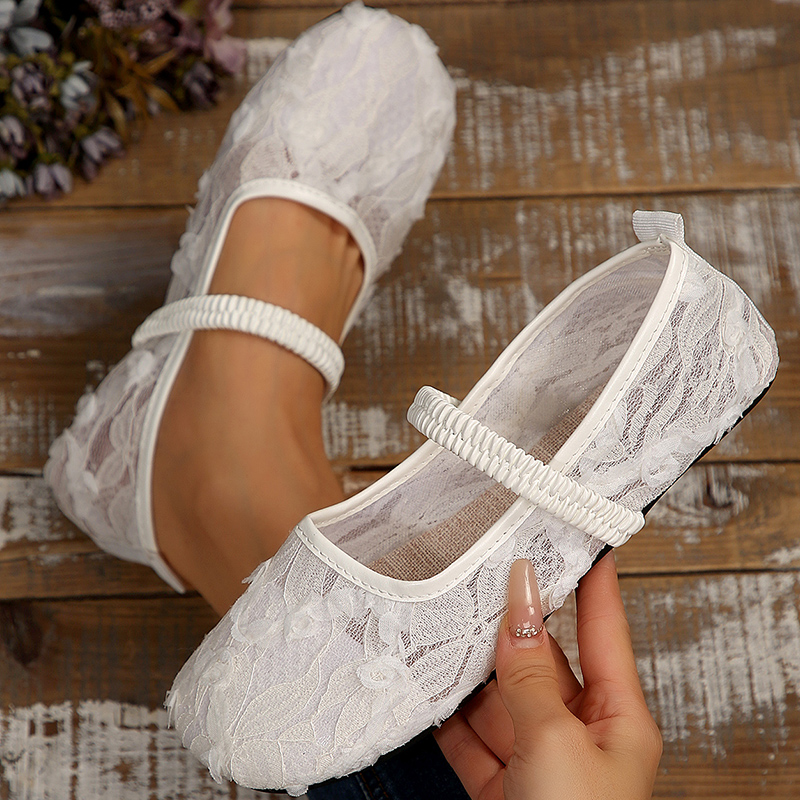Shoes For Women Flats - Kadın ayakkabı nefes örgü düz ayakkabı