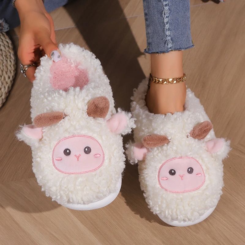 Women Shoes Winter - Kış güzel küçük koyun terlik kadın