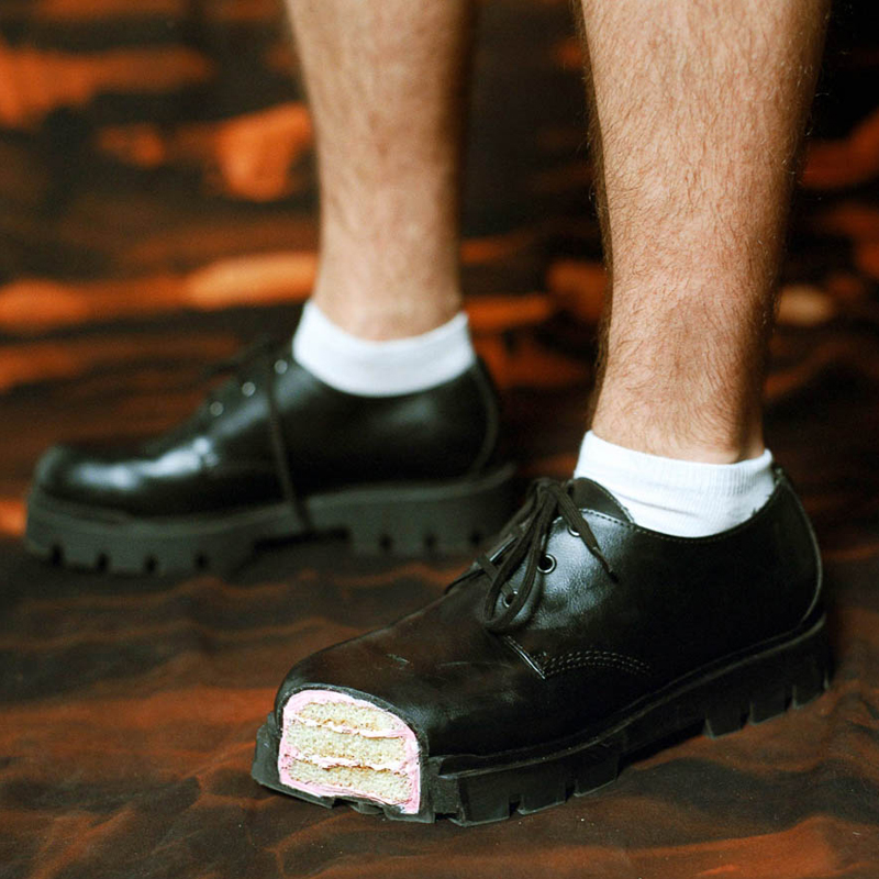 Women Shoes Black - Kalın Tabanlı Derby Ayakkabılar Siyah Deri