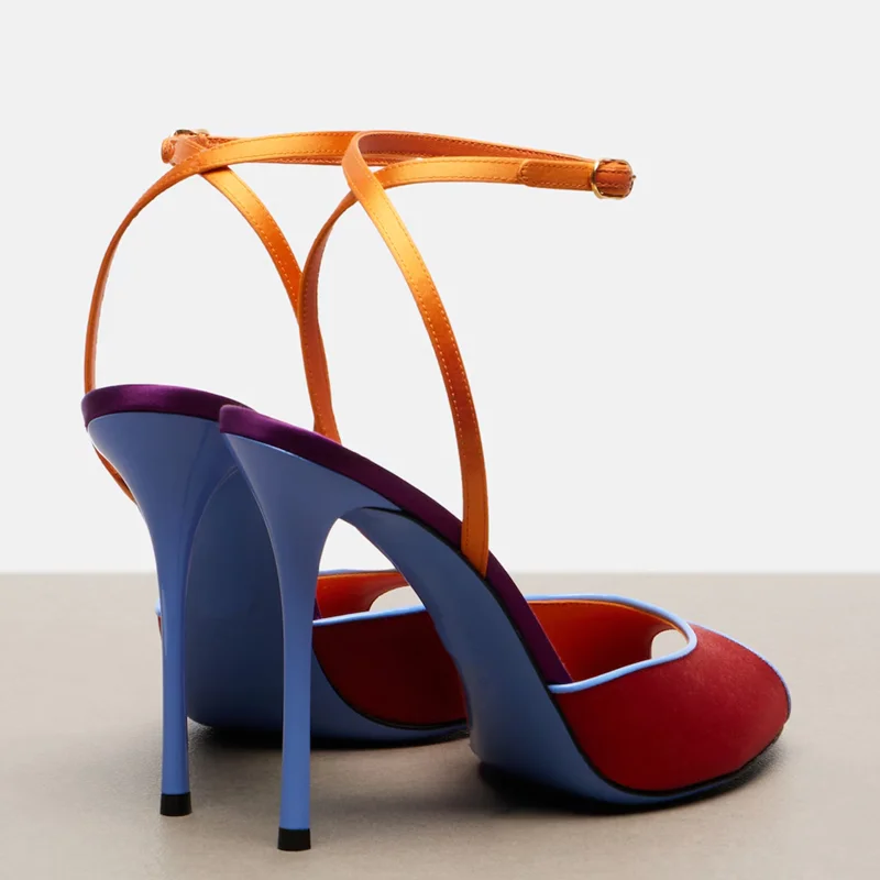 Saten Karışık Renkler Peep Toe - Women'S Shoes Peep Toe incelemesi ve fiyatı