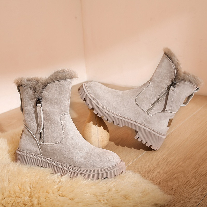 Kış yeni kar botları kadın kıs - Shoes For Women Flats incelemesi ve fiyatı