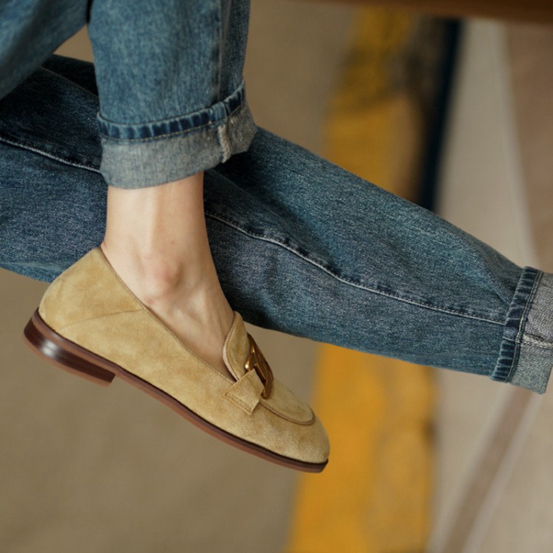 Süet deri kadın loafer'lar ilk - Women Shoes Black incelemesi ve fiyatı