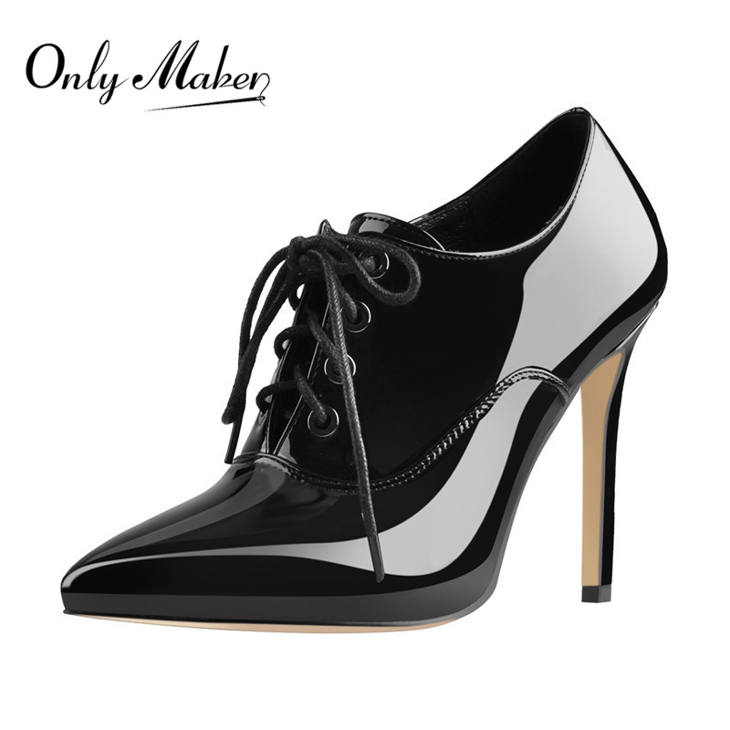 Onlymaker Kadın Dantel Up Vint - Court Heel Pointed incelemesi ve fiyatı