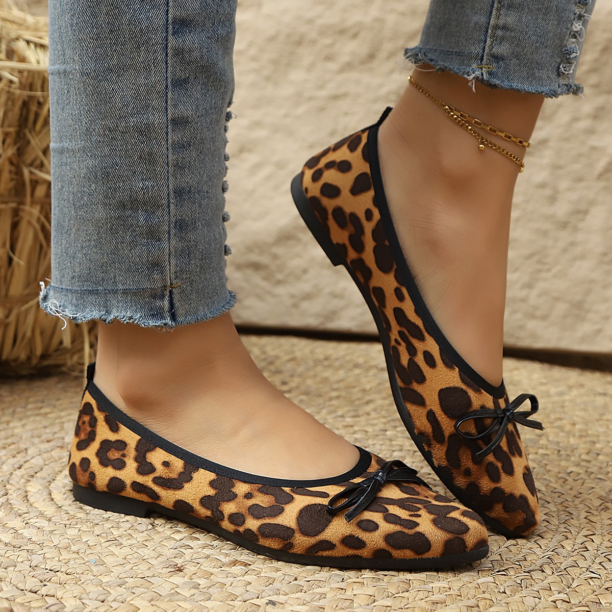 2026 Leopar Desenli Kadın Yuva - Shoes For Women Flats incelemesi ve fiyatı
