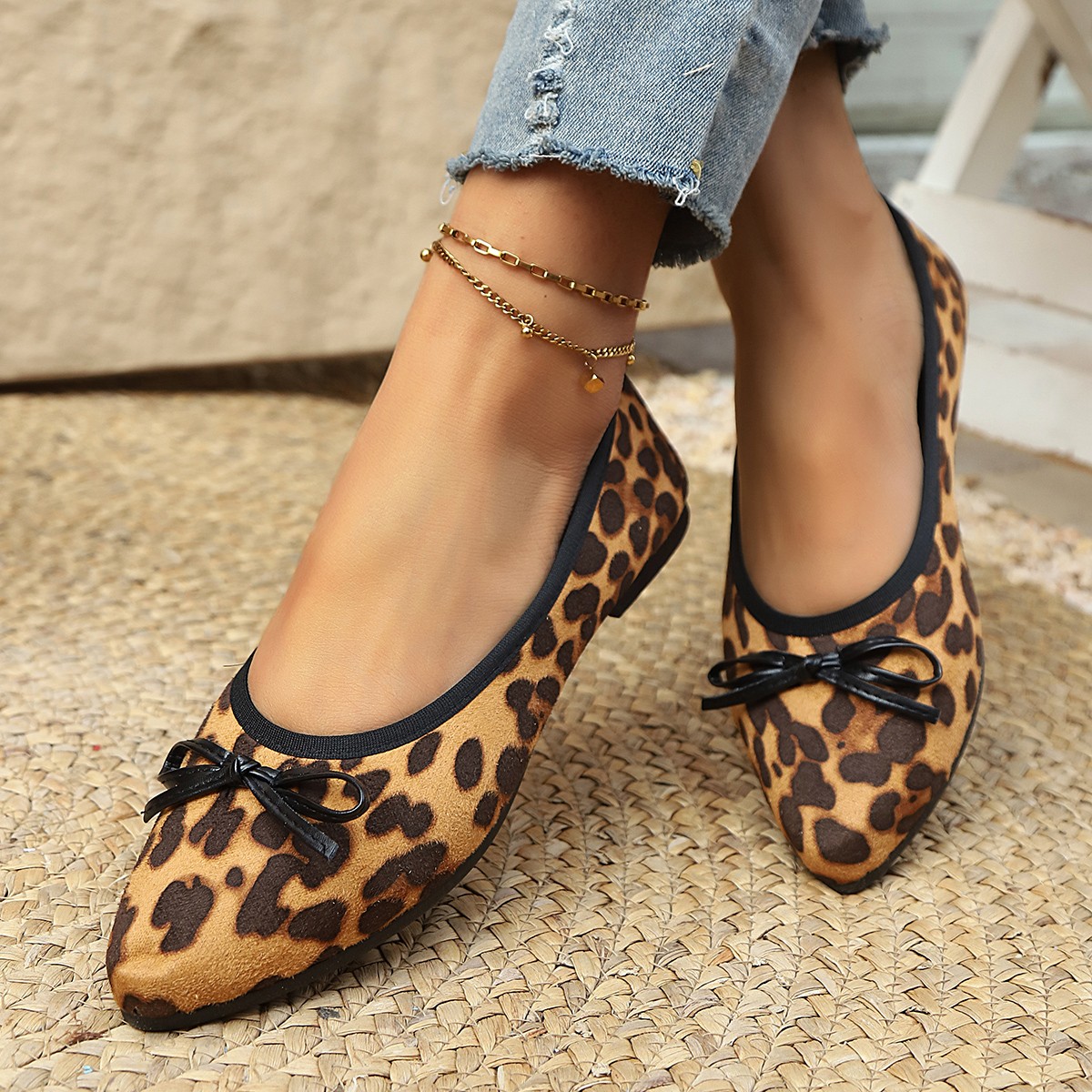 2026 Leopar Desenli Kadın Yuva - Shoes For Women Flats incelemesi ve fiyatı