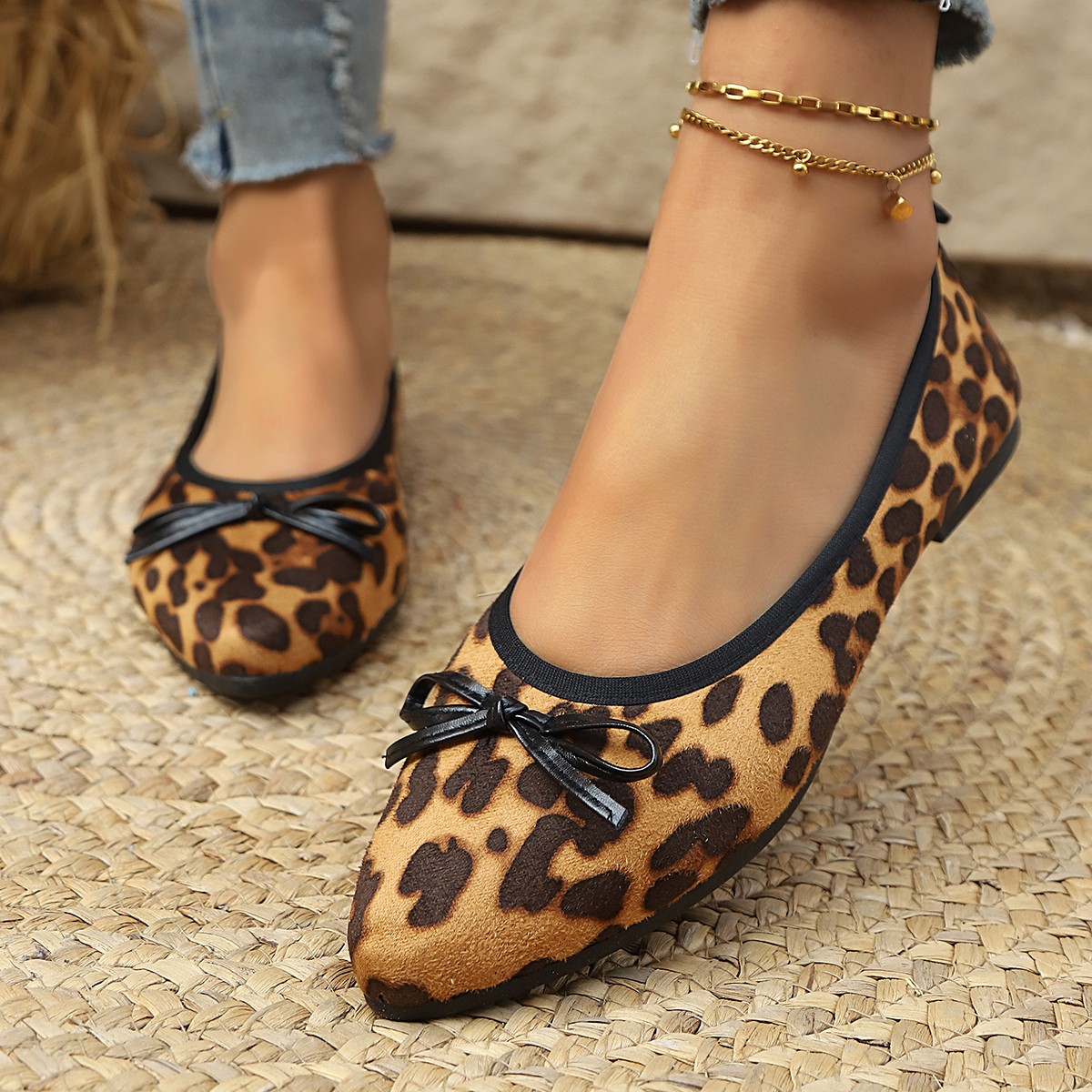 2026 Leopar Desenli Kadın Yuva - Shoes For Women Flats incelemesi ve fiyatı