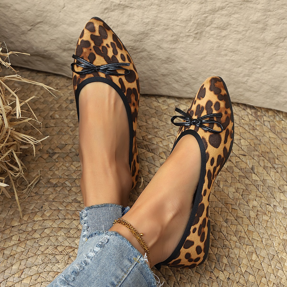 2026 Leopar Desenli Kadın Yuva - Shoes For Women Flats incelemesi ve fiyatı