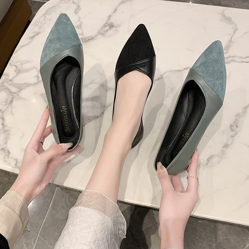 Kadınlar için düz siyah deri a - Women Shoes Black incelemesi ve fiyatı