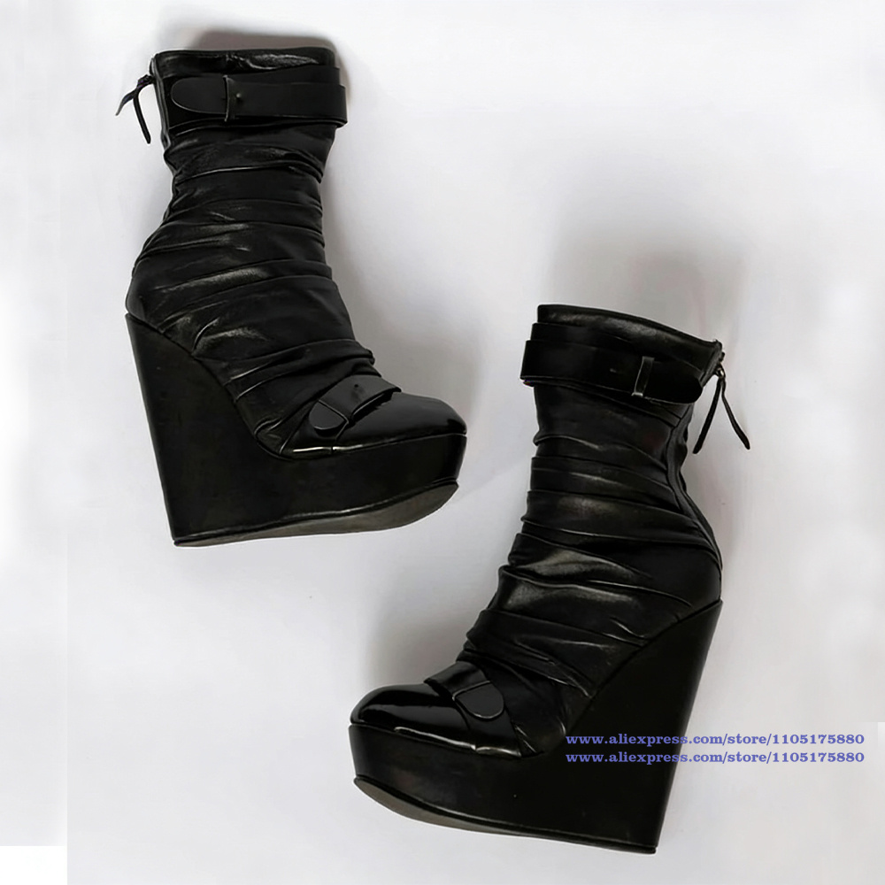 Siyah Dantelli Deri Platform K - Suede Ankle Boot incelemesi ve fiyatı