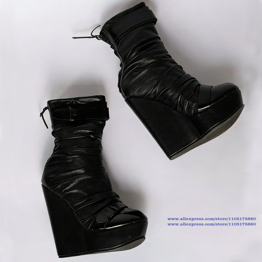 Siyah Dantelli Deri Platform K - Suede Ankle Boot incelemesi ve fiyatı