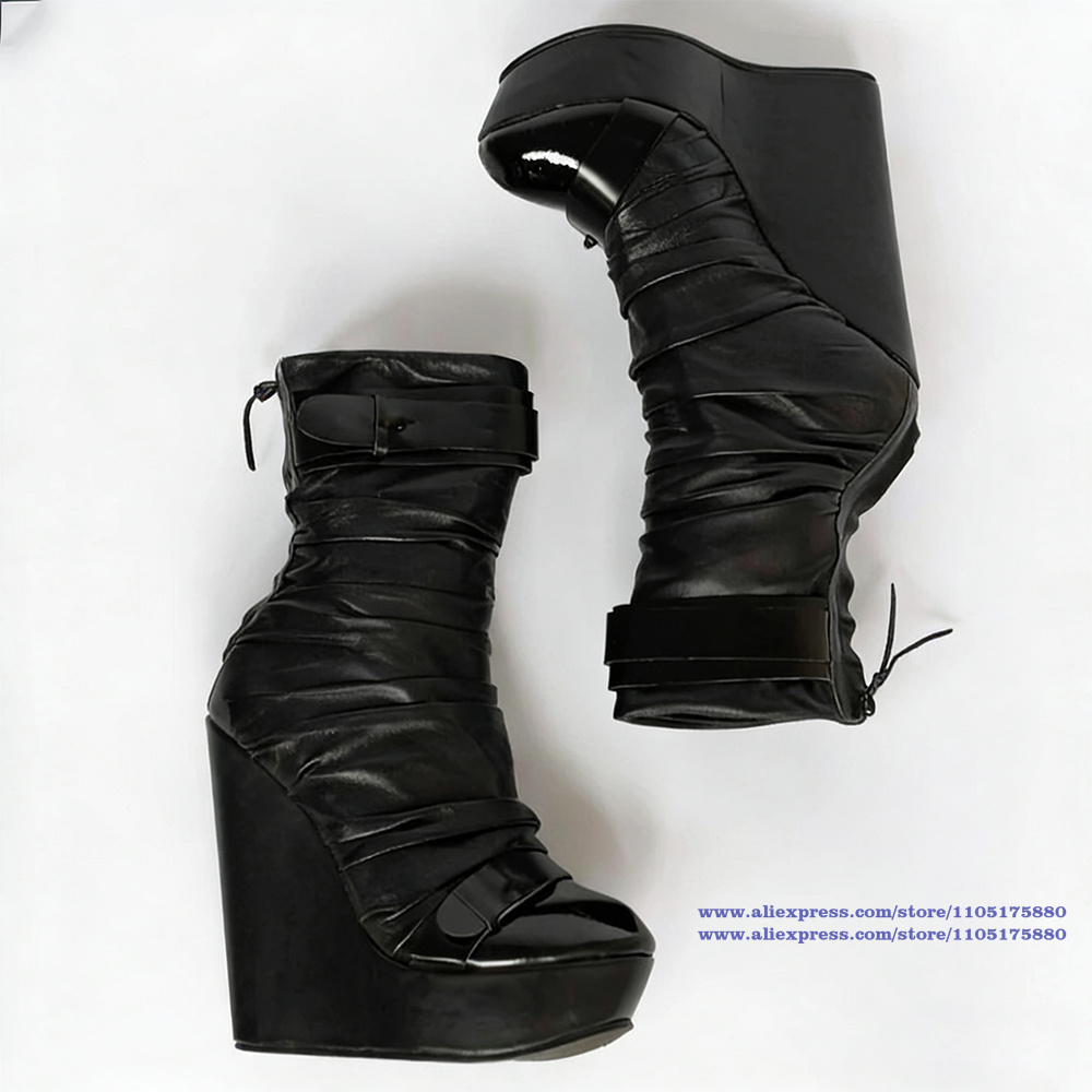 Siyah Dantelli Deri Platform K - Suede Ankle Boot incelemesi ve fiyatı