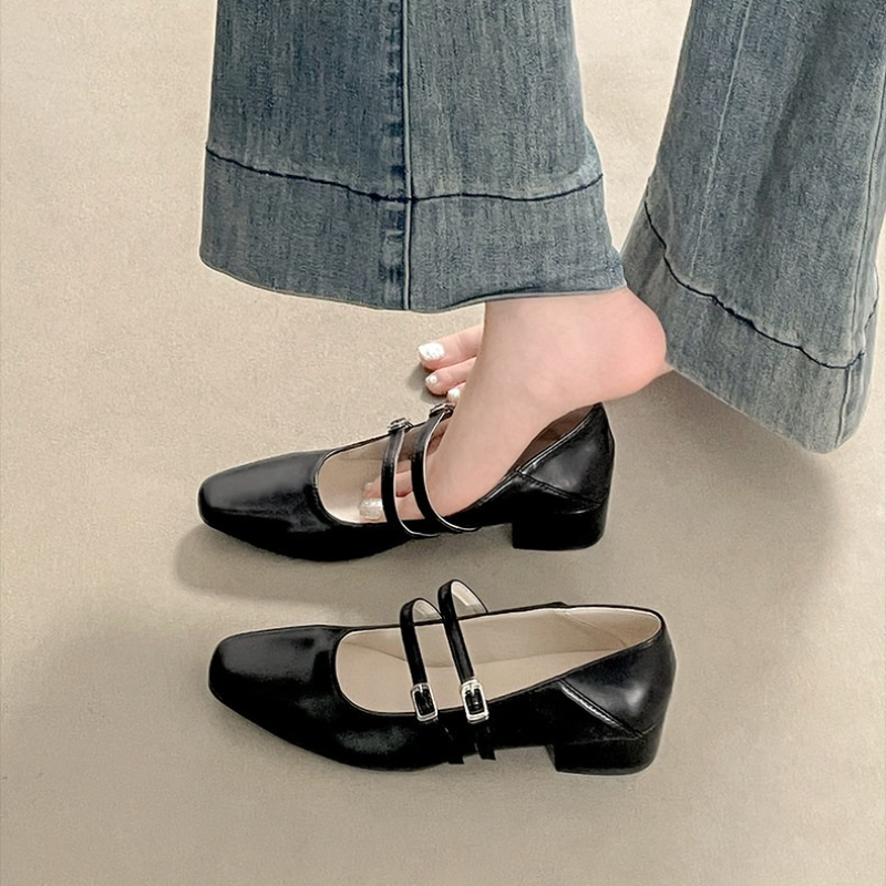 Kare Burunlu Düşük Topuklu Kad - Mary Jane Shoes incelemesi ve fiyatı