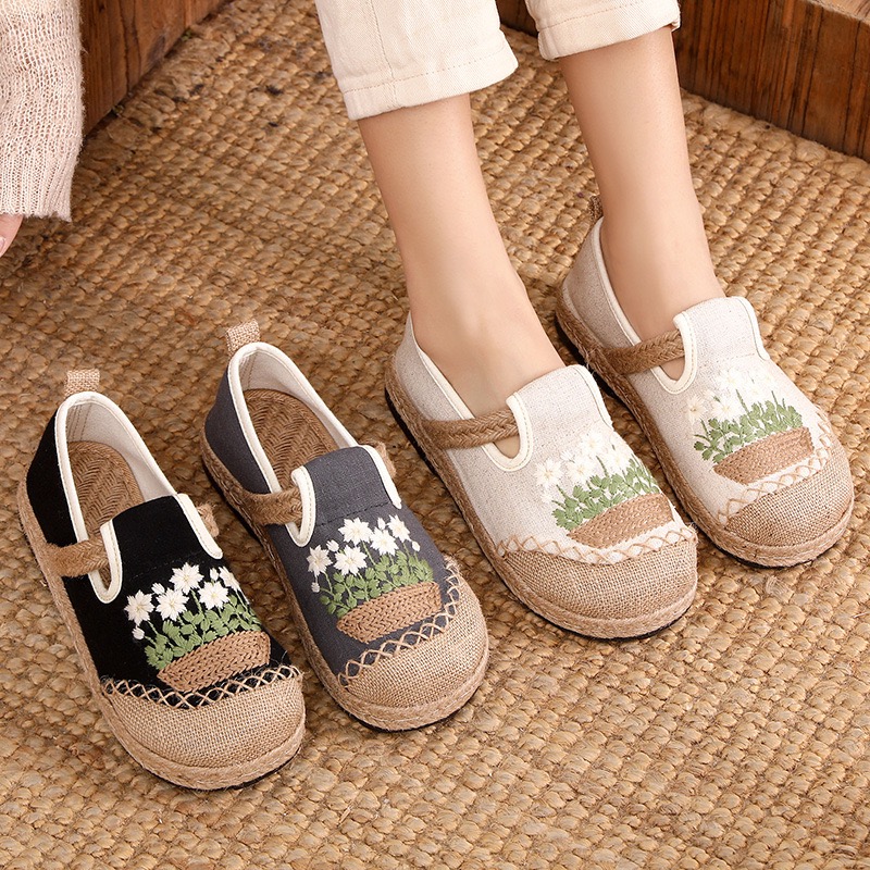 Veowalk çiçekler işlemeli kadı - Women'S Shoes Vegan incelemesi ve fiyatı
